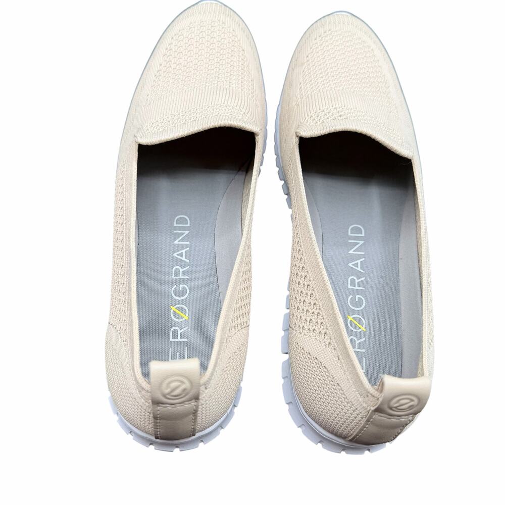 Cole Haan ZeroGrand Knit Slip-On Loafers Beige Womens Lightweight Comfort 9 1/2 - Picture 12 of 13